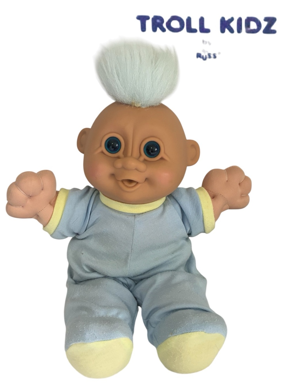 VINTAGE PLUSH TROLLS KIDZ DOLL RUSS BERRIE ‘PEEWEE’